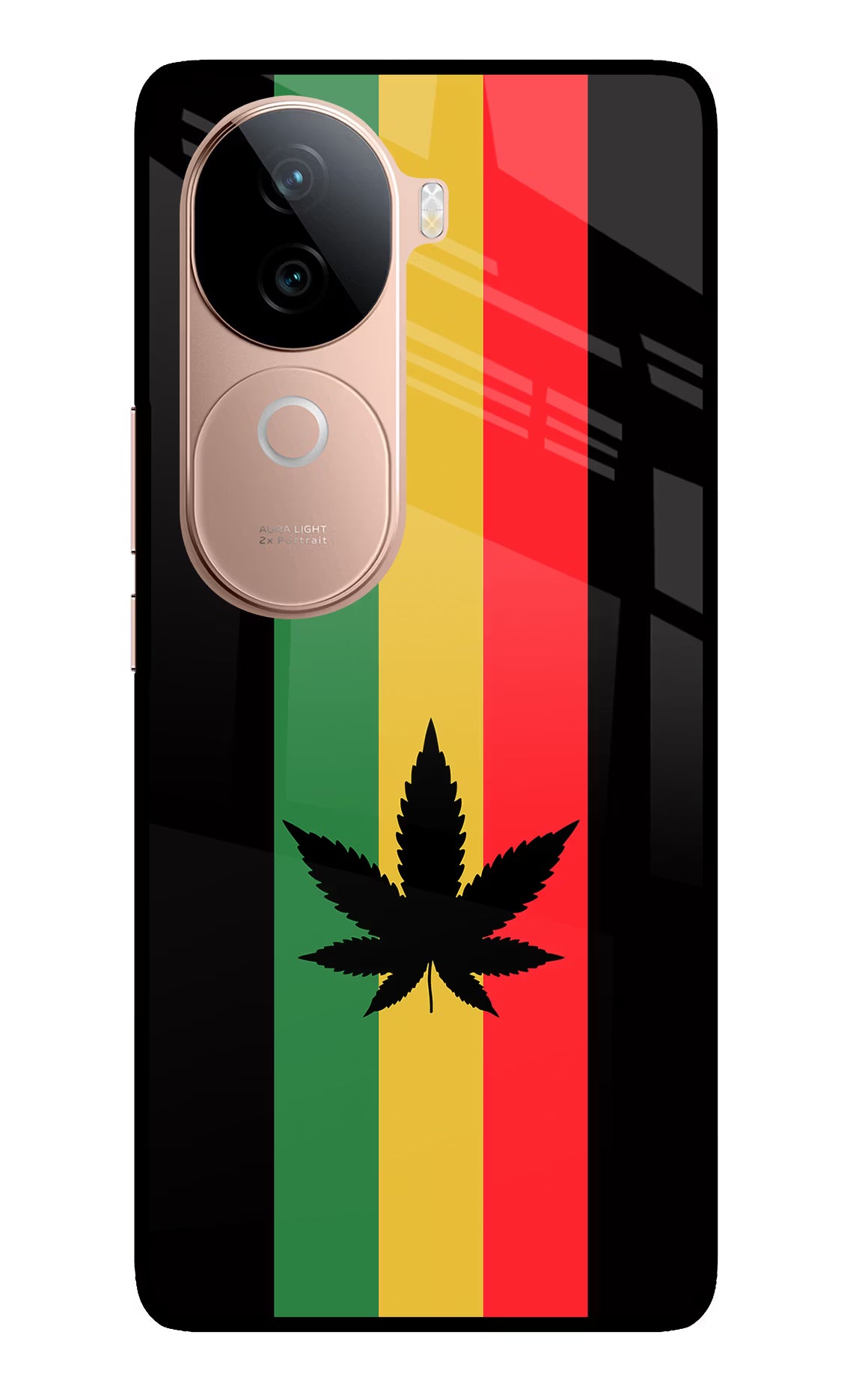 Weed Flag IQOO Z9s 5G Glass Case Back Cover by Casekaro