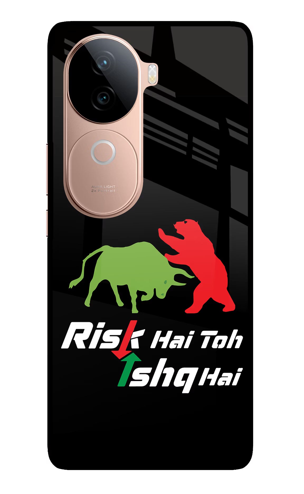 Risk Hai Toh Ishq Hai IQOO Z9s 5G Glass Case Back Cover by Casekaro