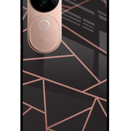 Geometric Pattern IQOO Z9s 5G Glass Case Back Cover by Casekaro