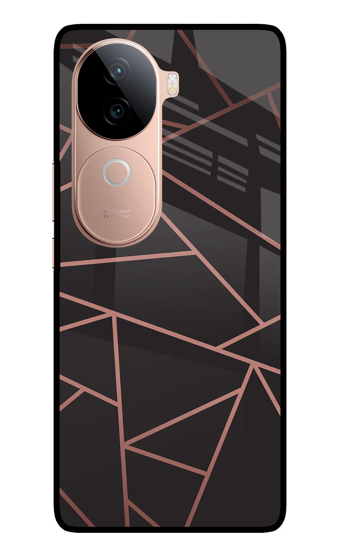 Geometric Pattern IQOO Z9s 5G Glass Case Back Cover by Casekaro
