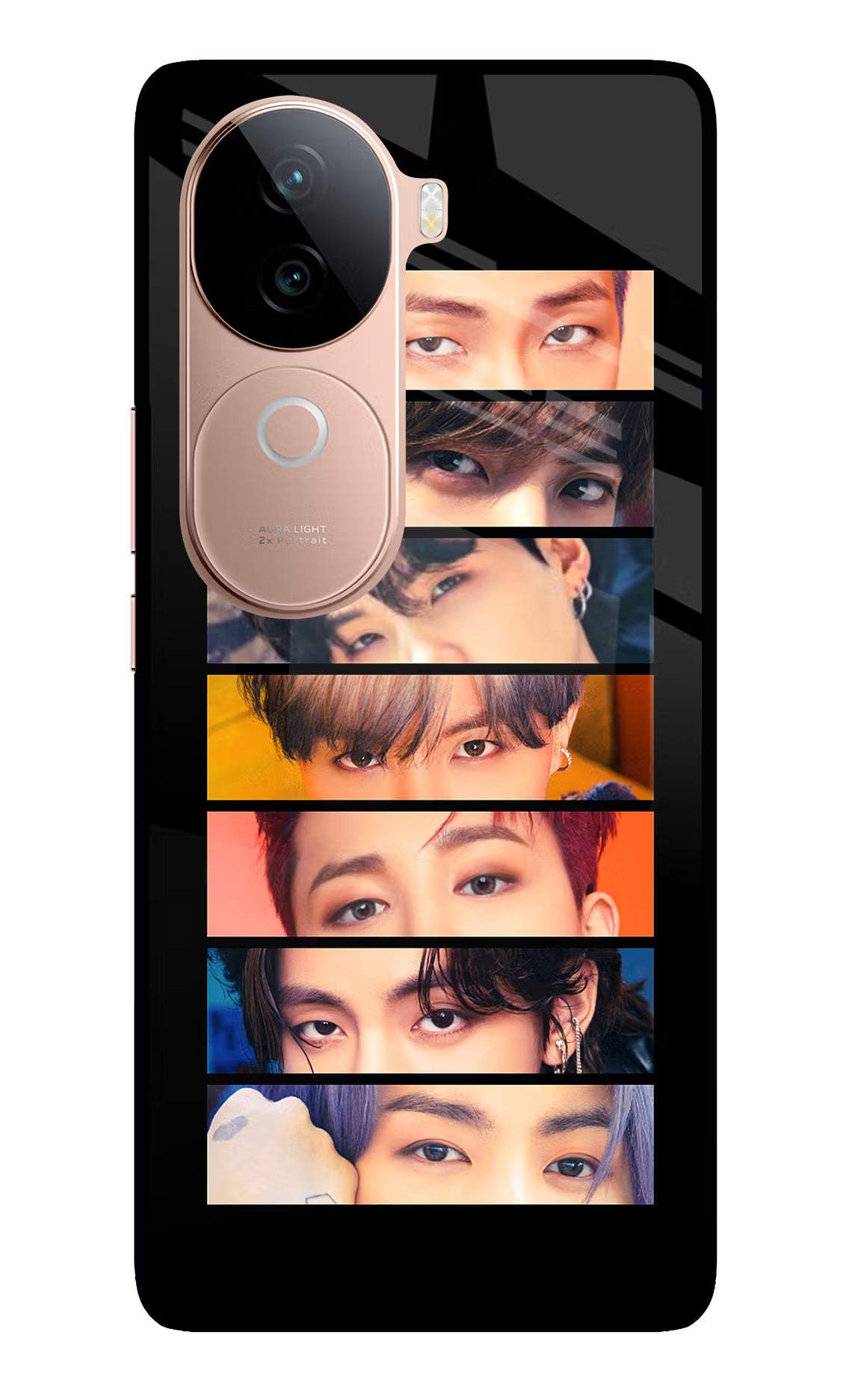 BTS Eyes IQOO Z9s 5G Glass Case Back Cover by Casekaro