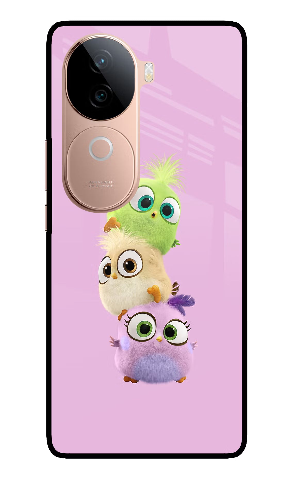 Cute Little Birds IQOO Z9s 5G Glass Case Back Cover by Casekaro