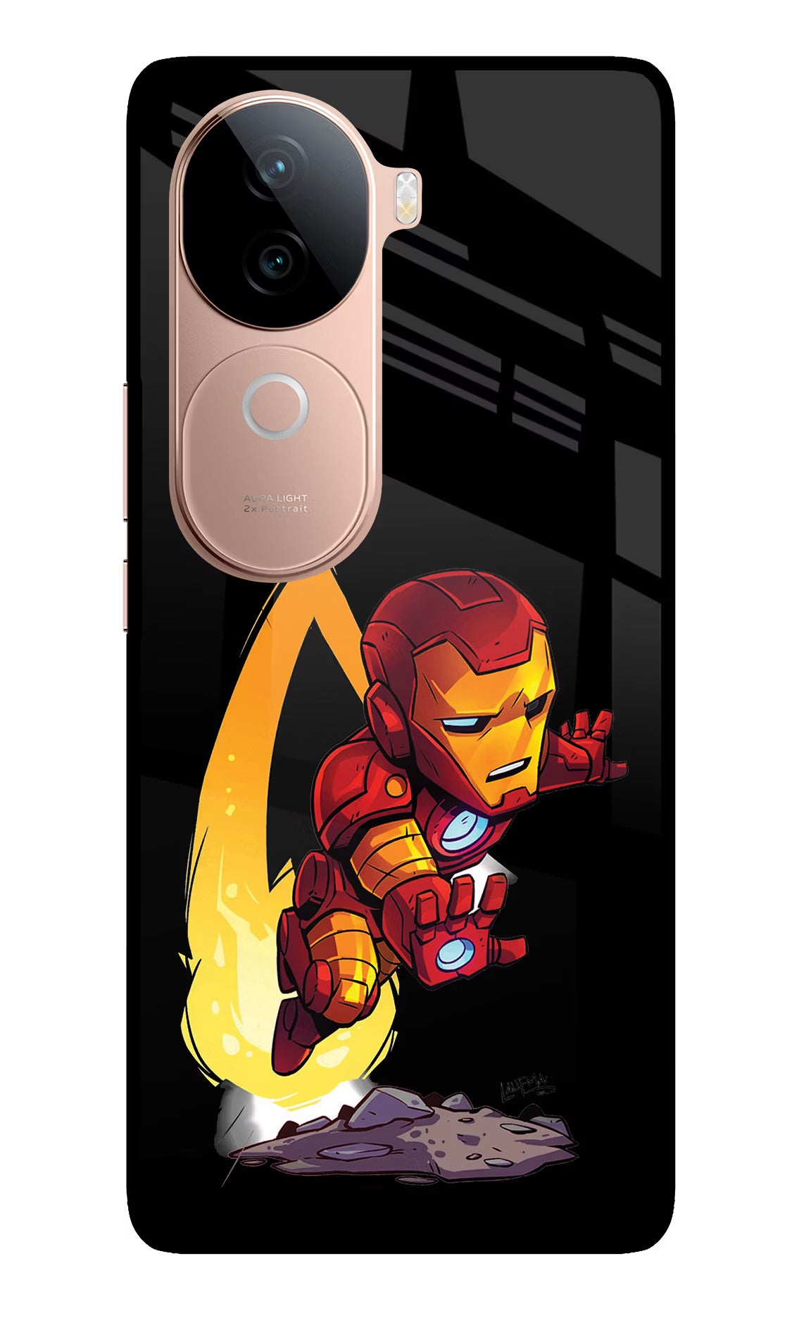 IronMan IQOO Z9s 5G Glass Case Back Cover by Casekaro