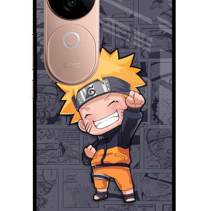Chota Naruto IQOO Z9s 5G Glass Case Back Cover by Casekaro
