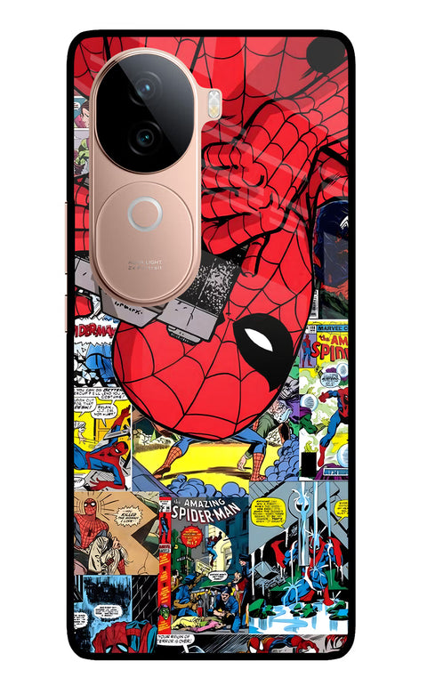 Spider Man IQOO Z9s 5G Glass Case