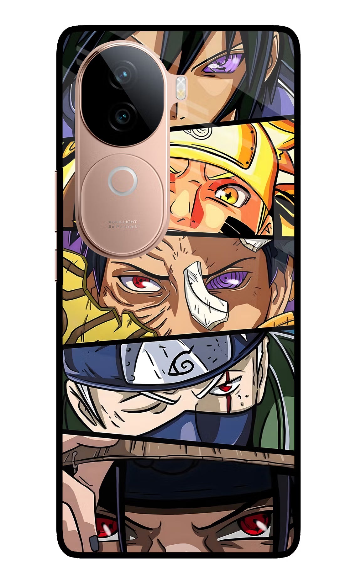 Naruto Character IQOO Z9s 5G Glass Case