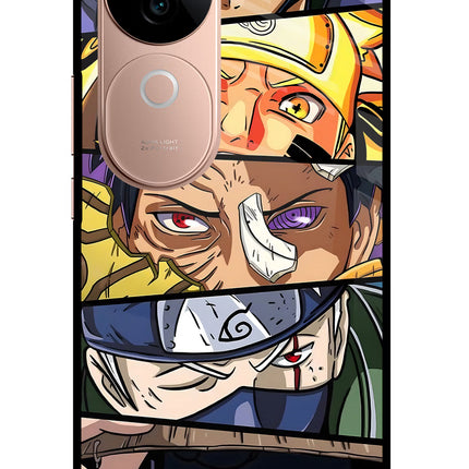 Naruto Character IQOO Z9s 5G Glass Case Back Cover by Casekaro