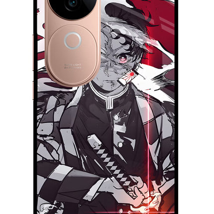 Demon Slayer IQOO Z9s 5G Glass Case Back Cover by Casekaro