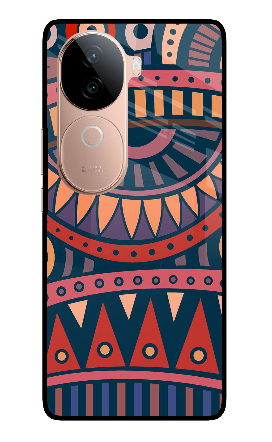 African Culture Design IQOO Z9s 5G Glass Case