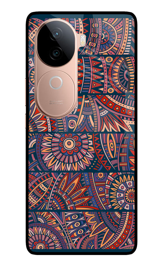 African Culture Design IQOO Z9s 5G Glass Case