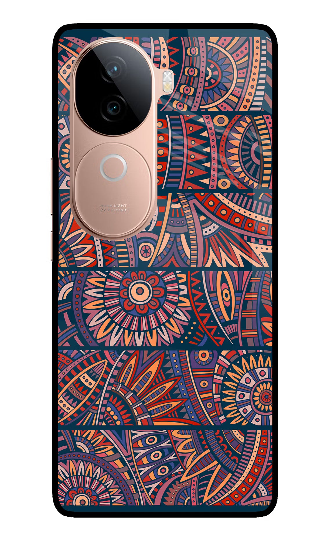 African Culture Design IQOO Z9s 5G Glass Case Back Cover by Casekaro