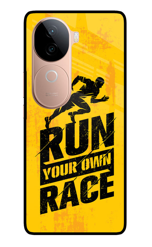 Run Your Own Race IQOO Z9s 5G Glass Case