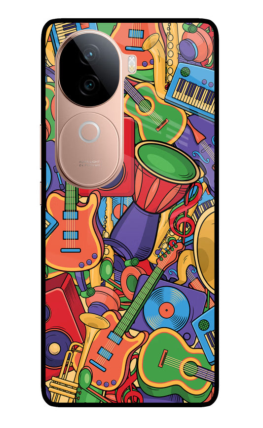 Music Instrument Doodle IQOO Z9s 5G Glass Case