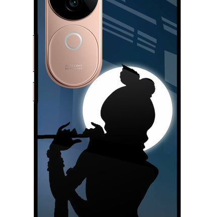 Shri Krishna Silhouette IQOO Z9s 5G Glass Case
