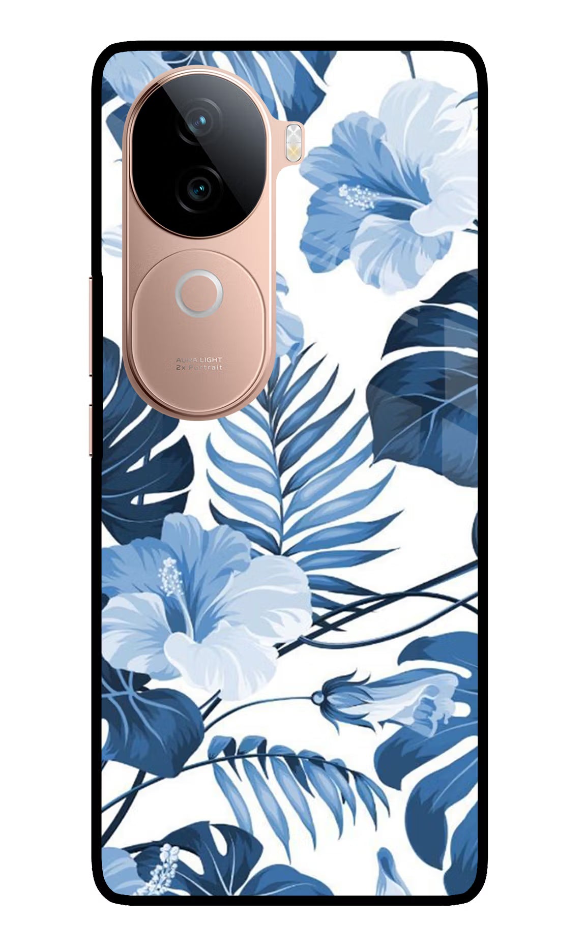 Fabric Art IQOO Z9s 5G Glass Case Back Cover by Casekaro