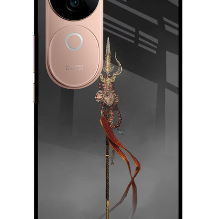 Shiv Trishul IQOO Z9s 5G Glass Case Back Cover by Casekaro