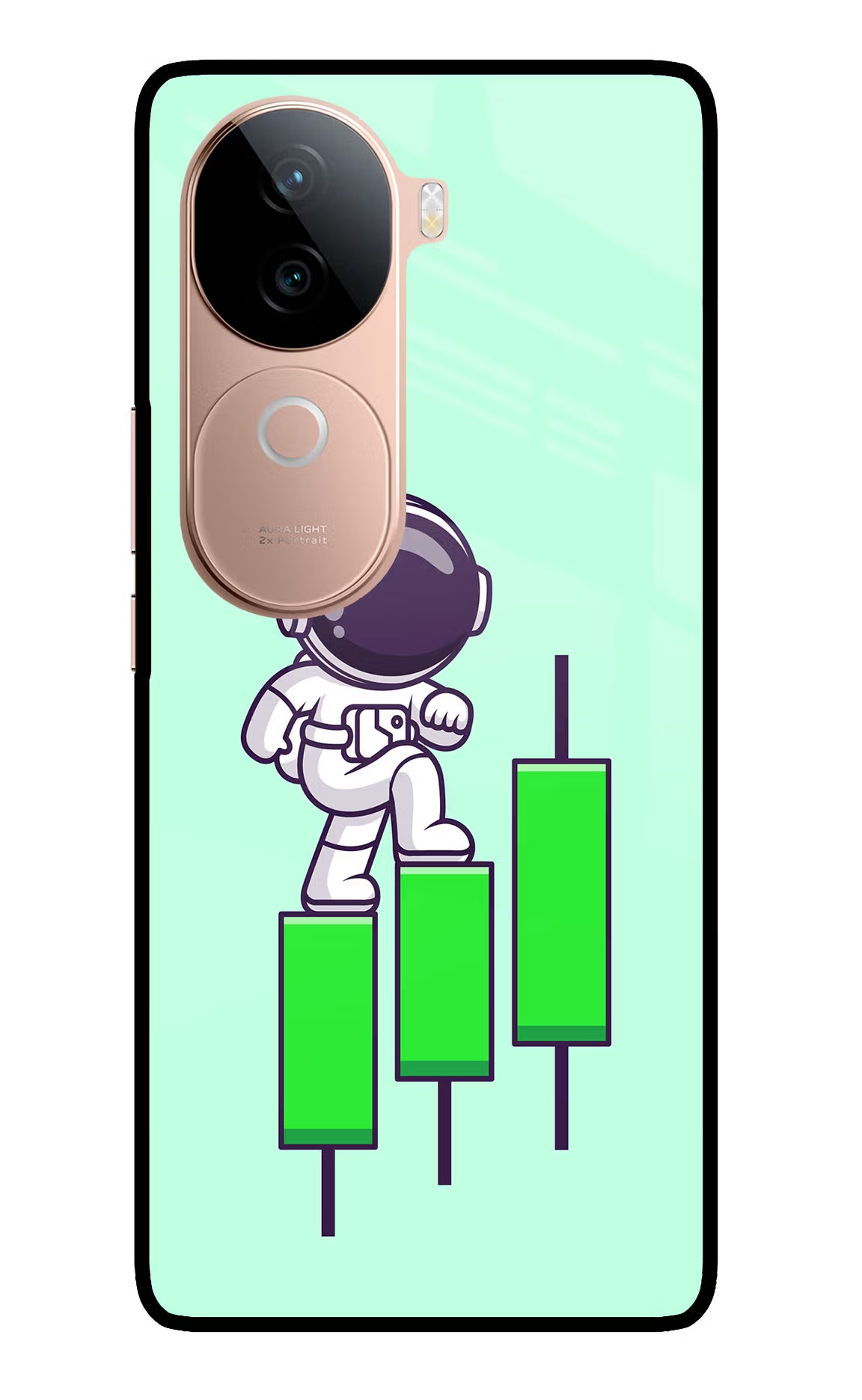 Astronaut Trader IQOO Z9s 5G Glass Case