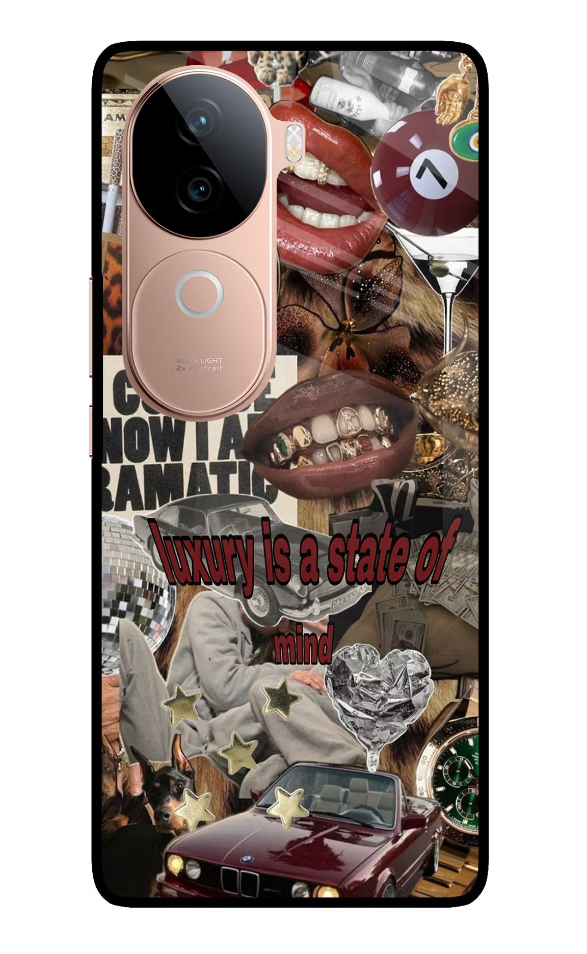 Luxury IQOO Z9s 5G Glass Case Back Cover by Casekaro