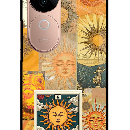 Sun IQOO Z9s 5G Glass Case Back Cover by Casekaro