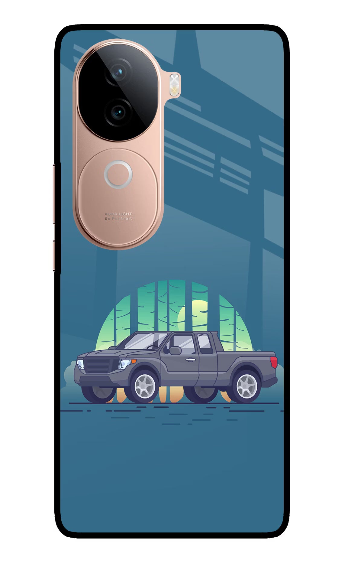 Retro Garage Vibe IQOO Z9s 5G Glass Case