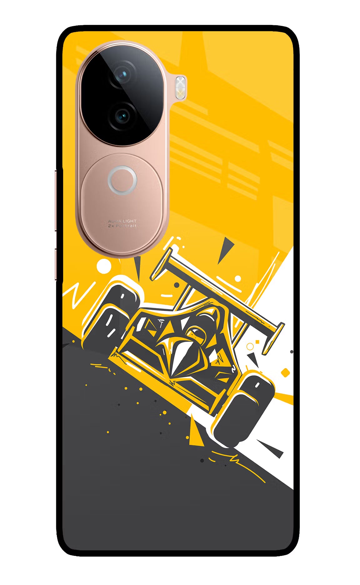 Track King IQOO Z9s 5G Glass Case Back Cover by Casekaro