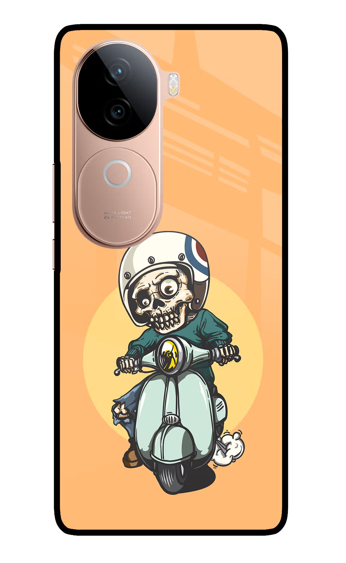 Undead Biker IQOO Z9s 5G Glass Case Back Cover by Casekaro