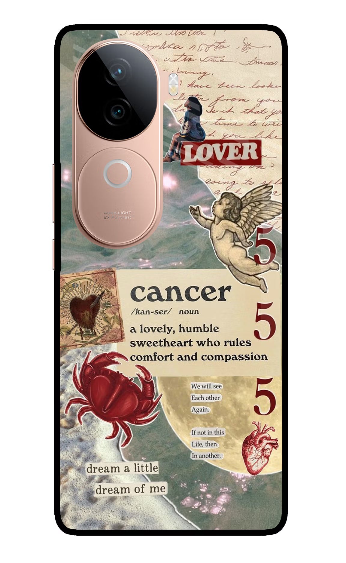 Cancer Zodiac IQOO Z9s 5G Glass Case Back Cover by Casekaro