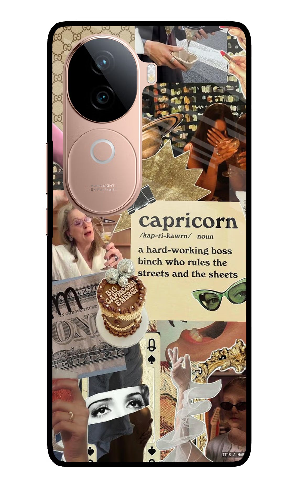 Capricorn Zodiac IQOO Z9s 5G Glass Case