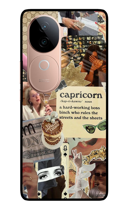 Capricorn Zodiac IQOO Z9s 5G Glass Case