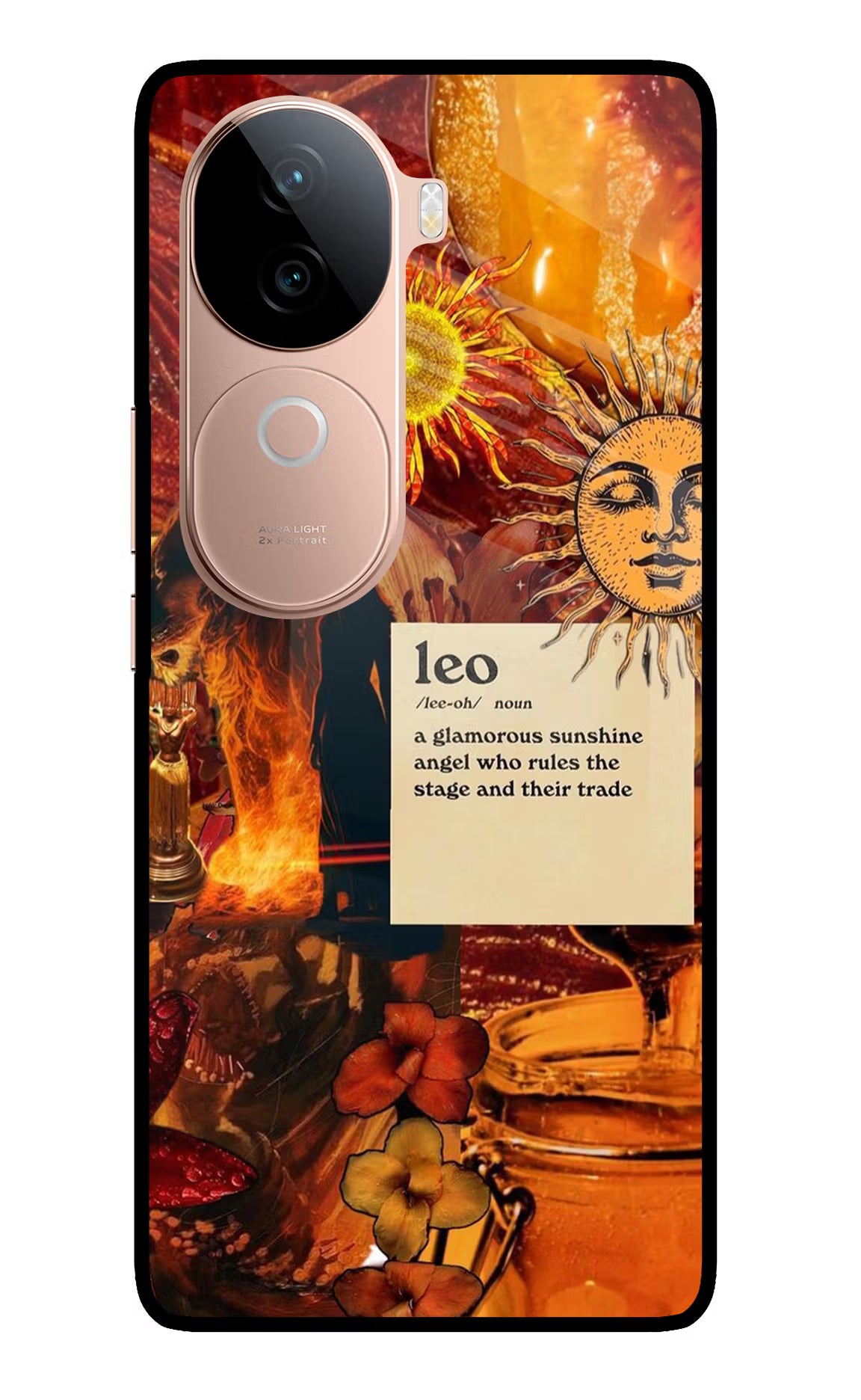 Leo Zodiac IQOO Z9s 5G Glass Case