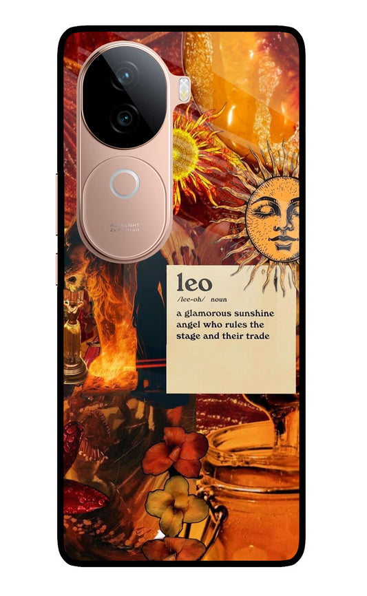 Leo Zodiac IQOO Z9s 5G Glass Case