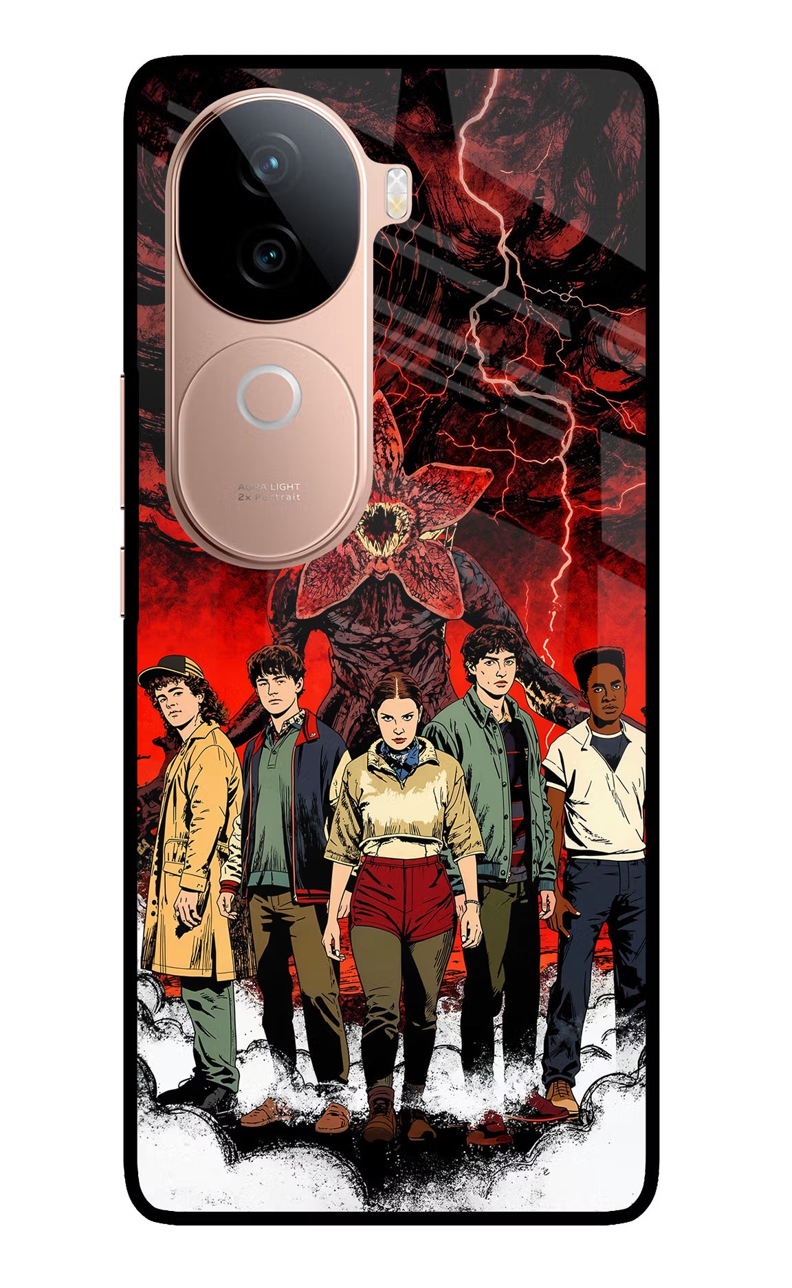 Ordinary Things Characters IQOO Z9s 5G Glass Case Back Cover by Casekaro
