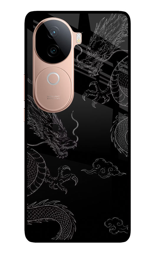 Twin Dragons IQOO Z9s 5G Glass Case
