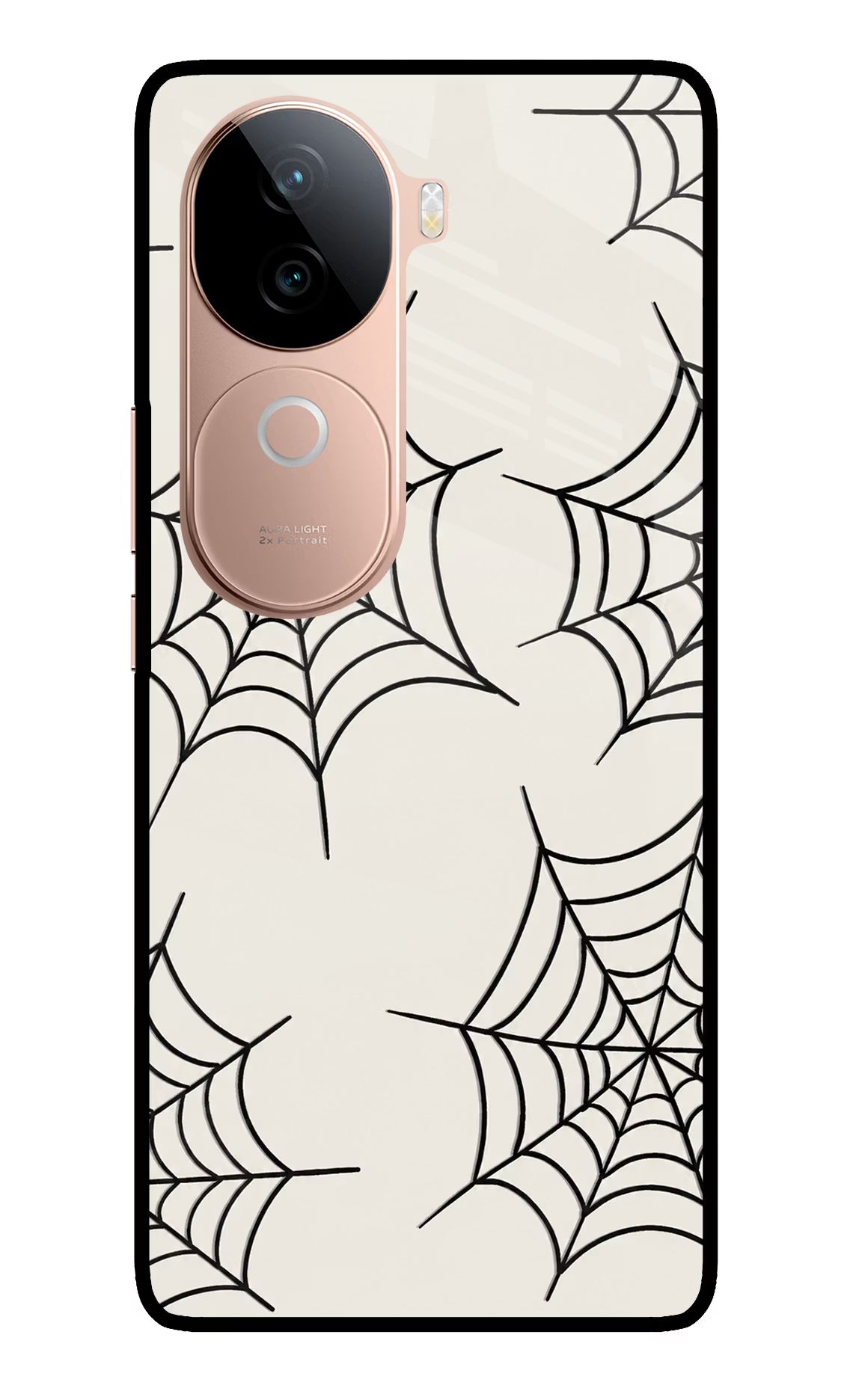 Spider Web IQOO Z9s 5G Glass Case Back Cover by Casekaro