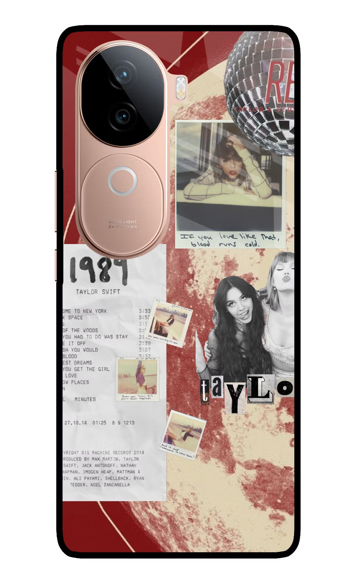 Taylor Swift IQOO Z9s 5G Glass Case