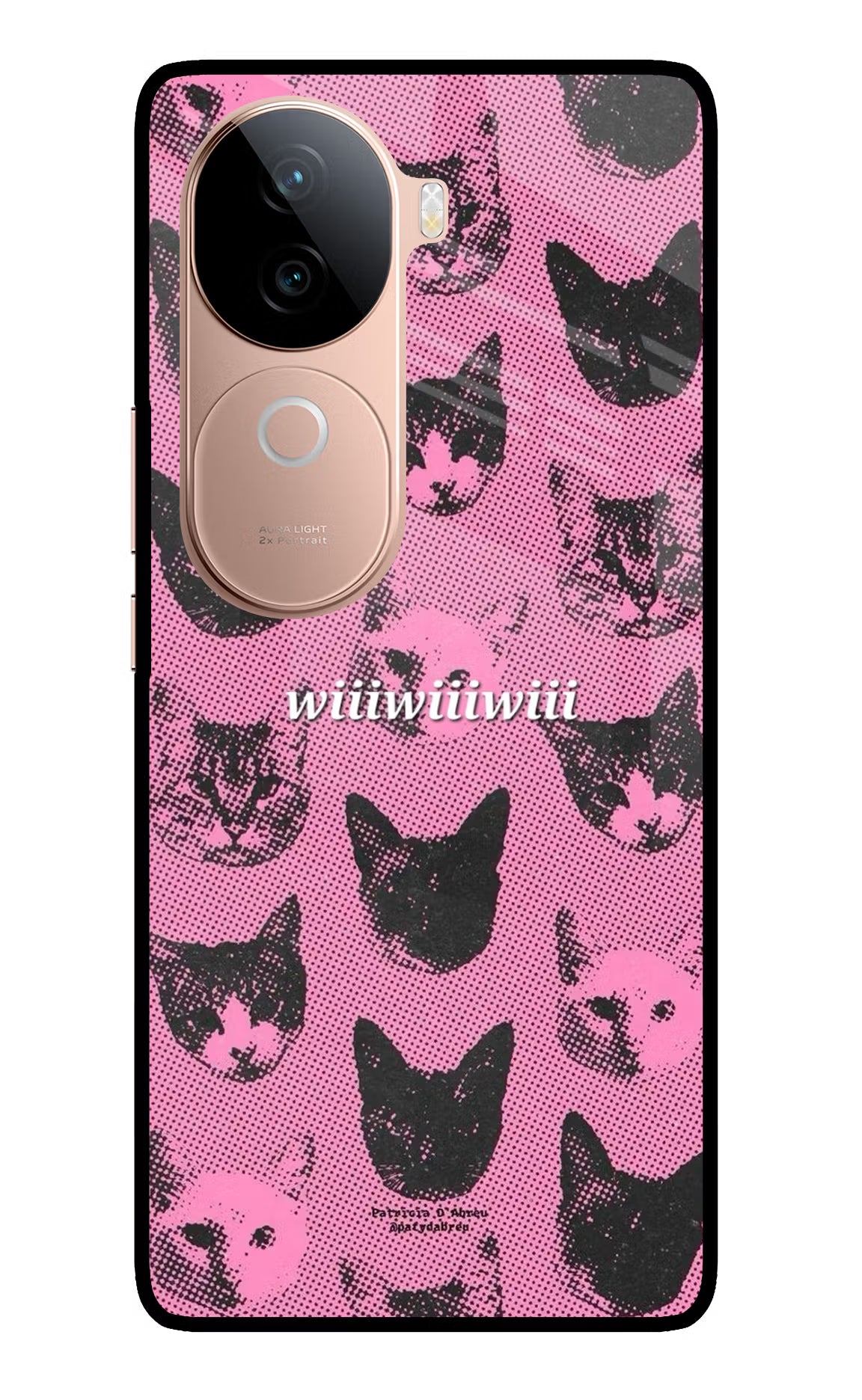 Pink Cats IQOO Z9s 5G Glass Case