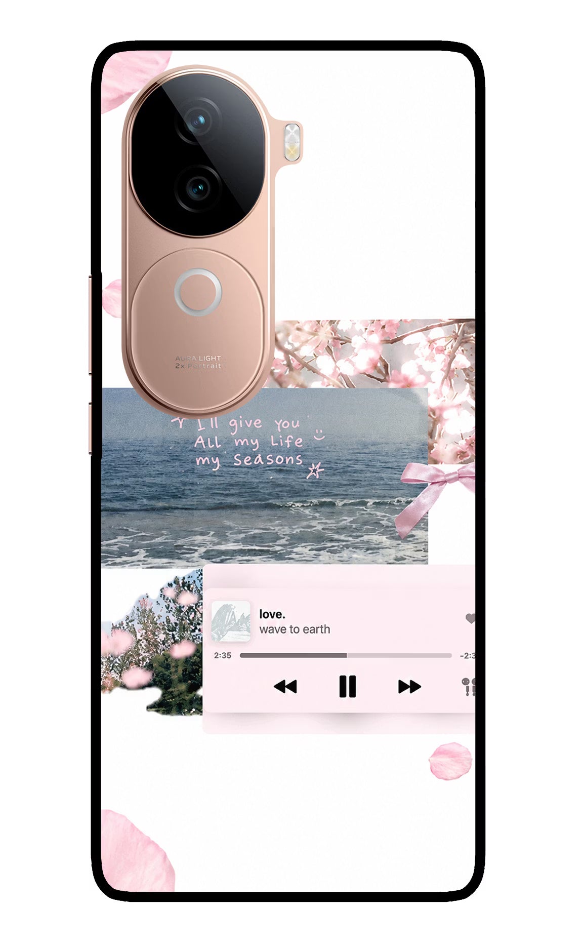 Wave to earth IQOO Z9s 5G Glass Case Back Cover by Casekaro