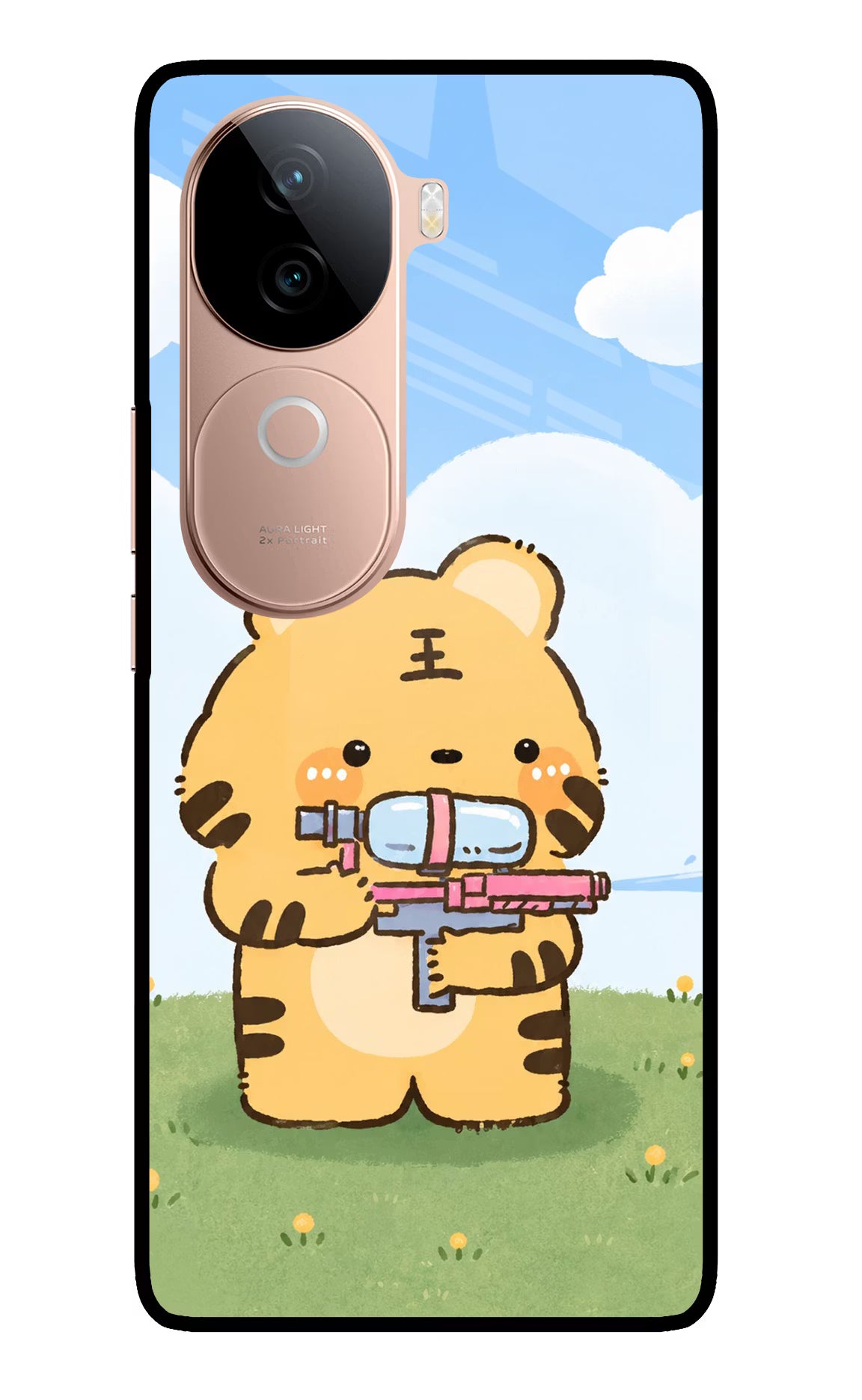 Tiger Treat IQOO Z9s 5G Glass Case