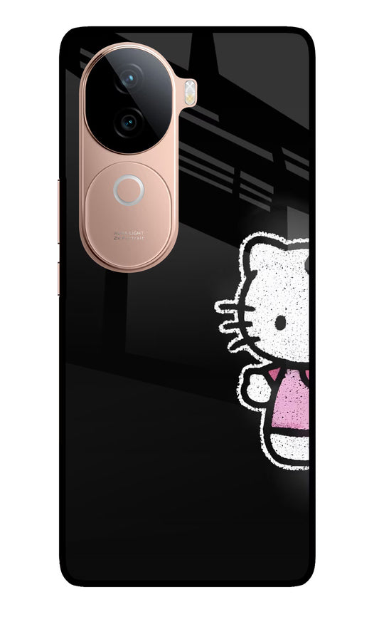 Kitty Charm IQOO Z9s 5G Glass Case