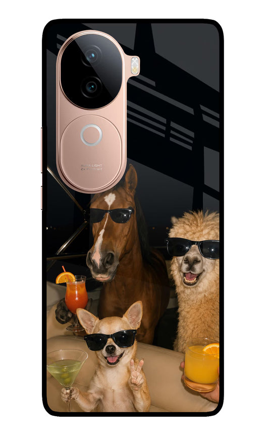 Party Squad IQOO Z9s 5G Glass Case