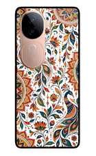 White Mayura IQOO Z9s 5G Glass Case