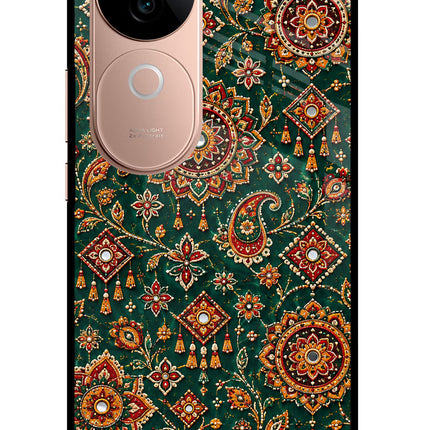 Green Pataka IQOO Z9s 5G Glass Case
