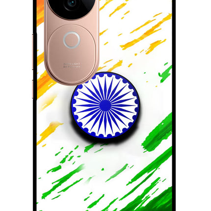 Indian Flag Ashoka Chakra IQOO Z9s 5G Pop Case by Casekaro