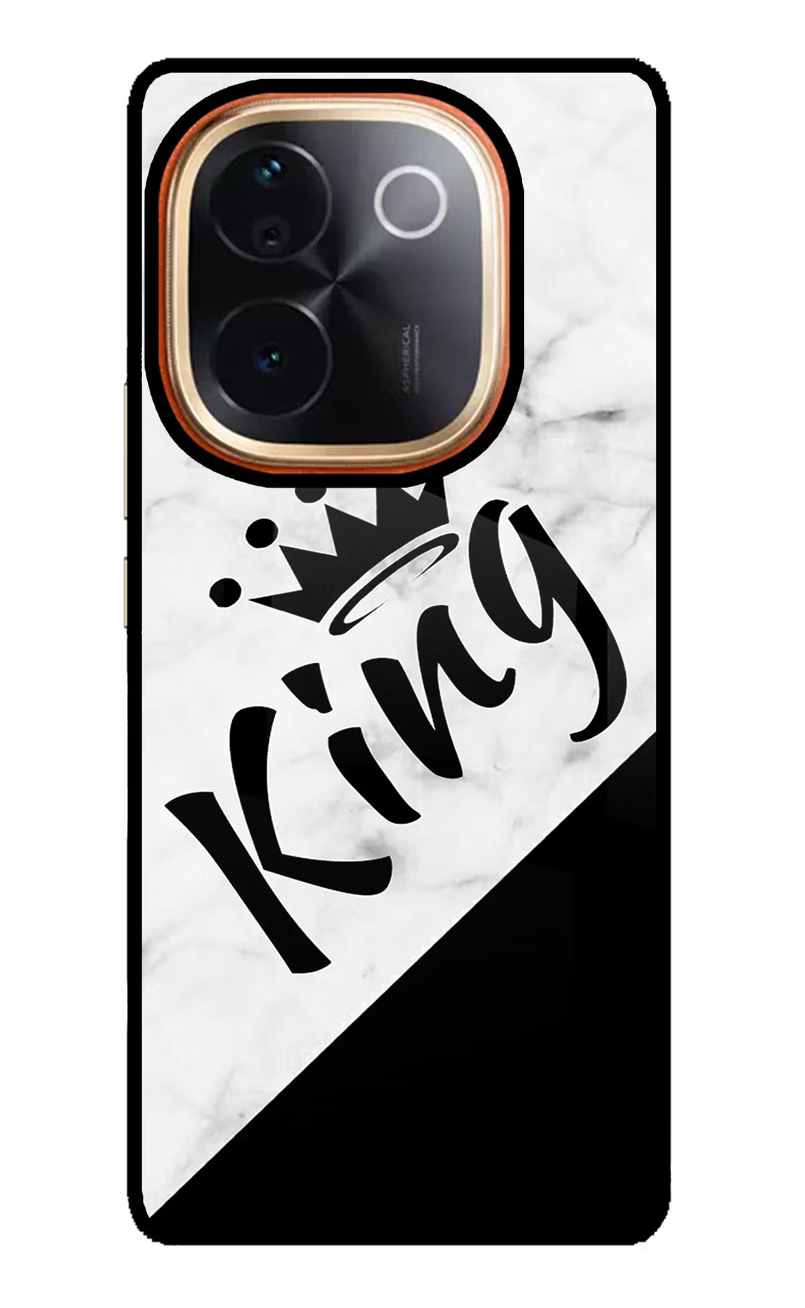 King IQOO Z9S Pro 5G Glass Case Back Cover by Casekaro