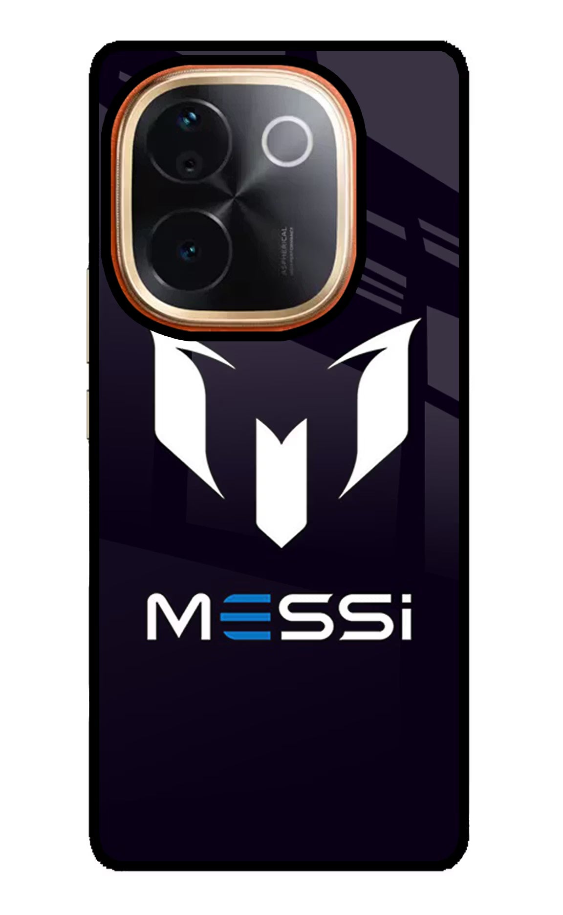 Messi Logo IQOO Z9S Pro 5G Glass Case Back Cover by Casekaro