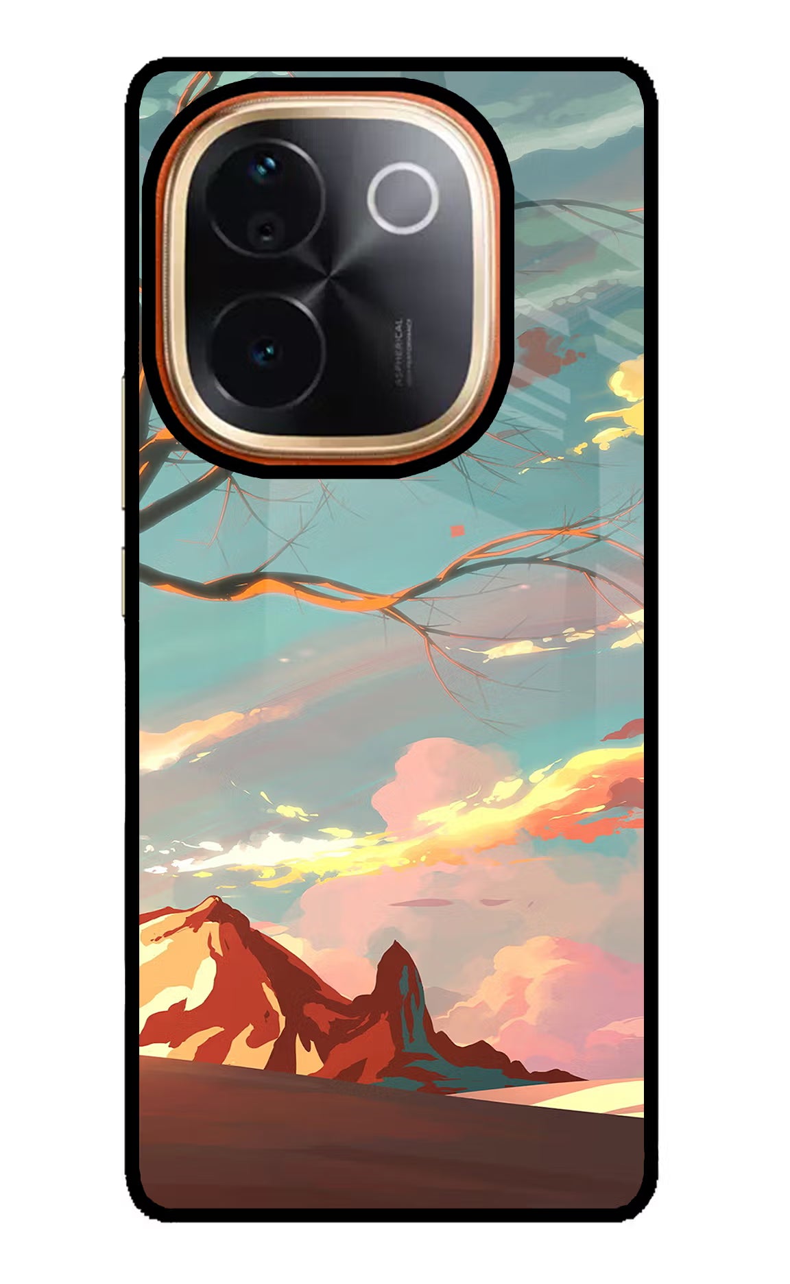 Scenery IQOO Z9S Pro 5G Glass Case Back Cover by Casekaro