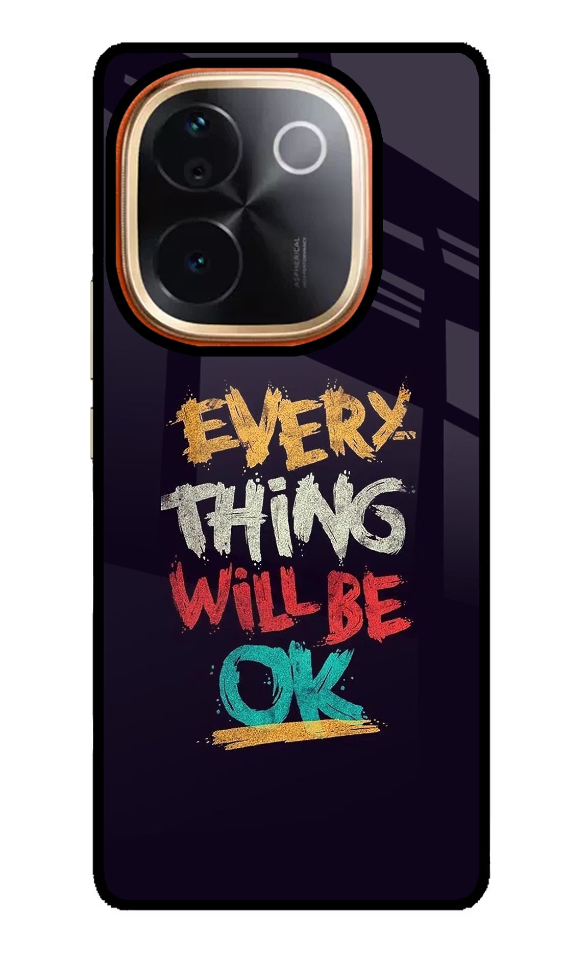 Everything Will Be Ok IQOO Z9S Pro 5G Glass Case Back Cover by Casekaro