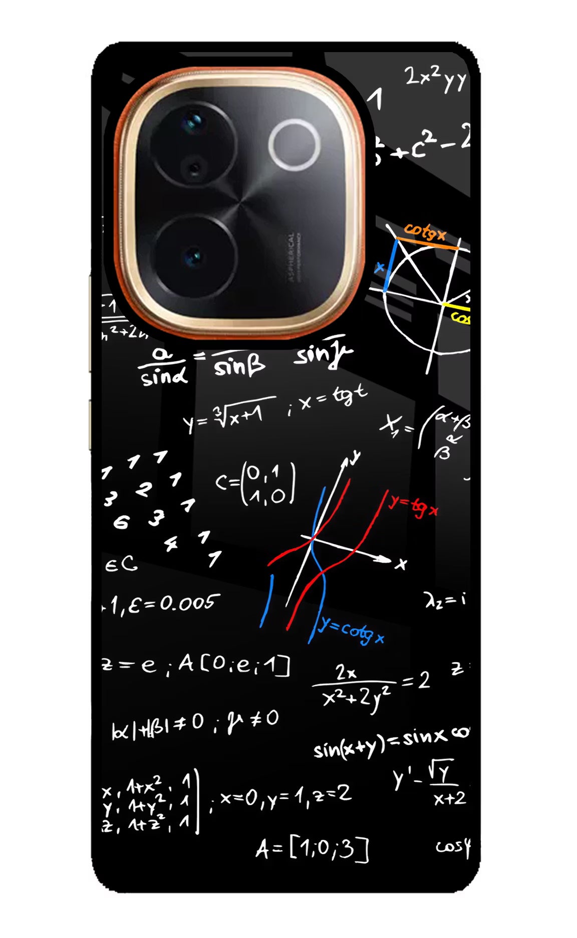 Mathematics Formula IQOO Z9S Pro 5G Glass Case Back Cover by Casekaro
