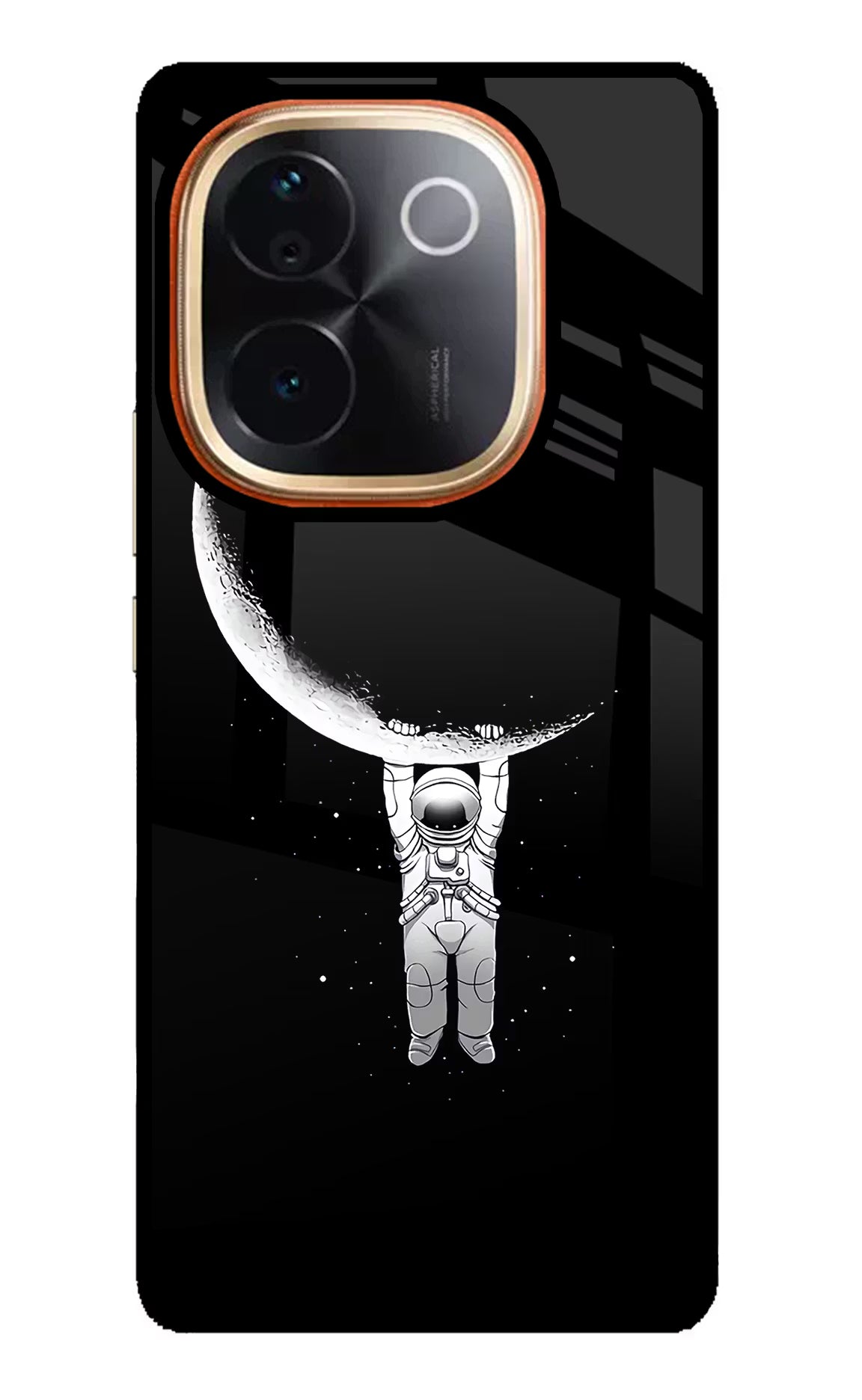 Moon Space IQOO Z9S Pro 5G Glass Case Back Cover by Casekaro