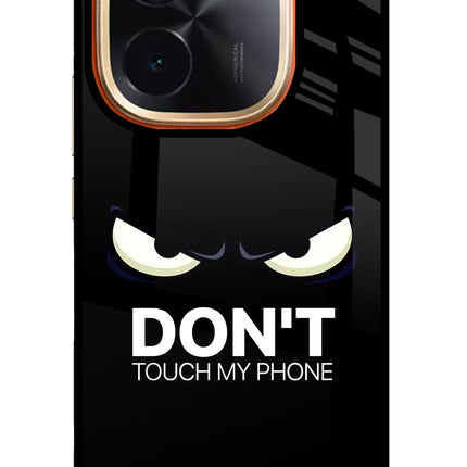 Don'T Touch My Phone IQOO Z9S Pro 5G Glass Case Back Cover by Casekaro